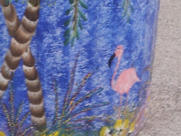 20 Gallon Cobalt Wash, Palm Trees, Floral, Flamingo - Image 5