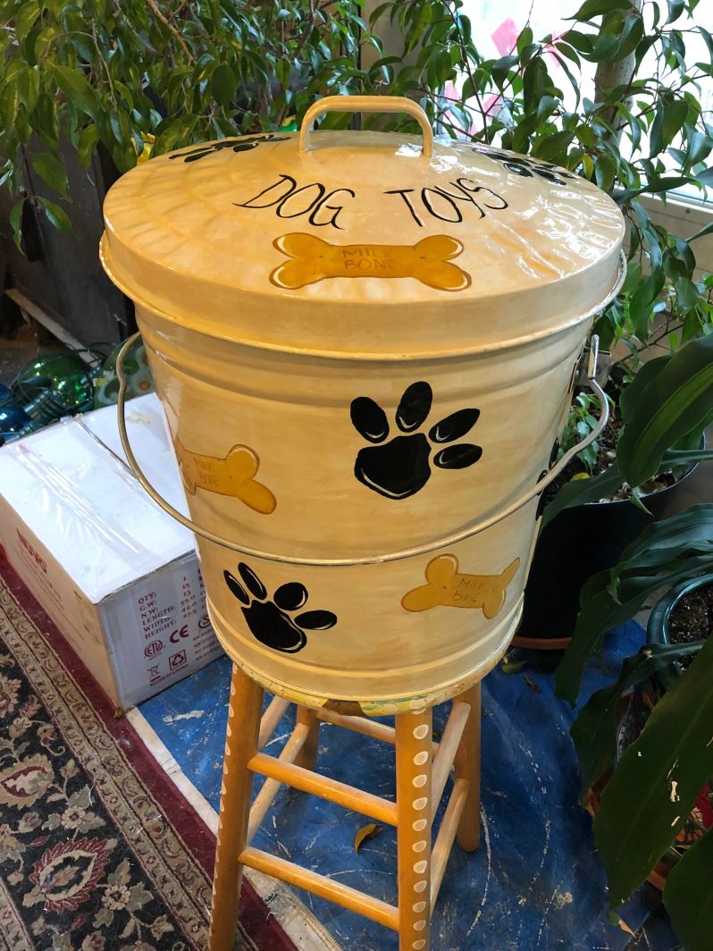 10 Gallon dog toys printed. The Painted Can